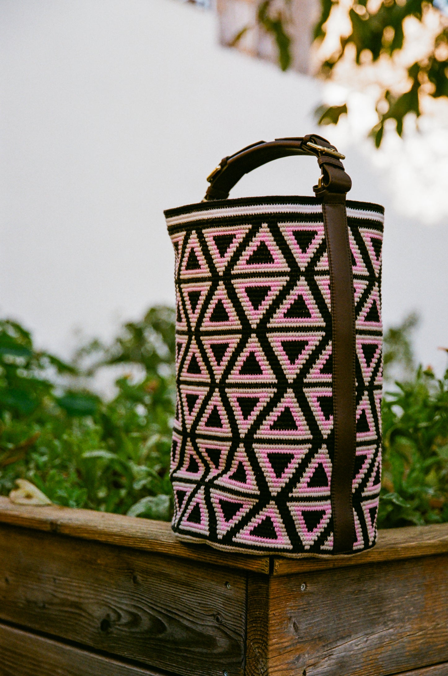 From my Heart/ Hand woven Maxi Cylinder Bag